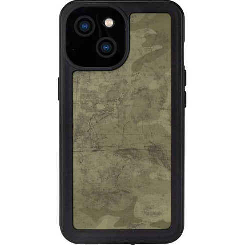 Desert Camo iPhone 15 Waterproof Case